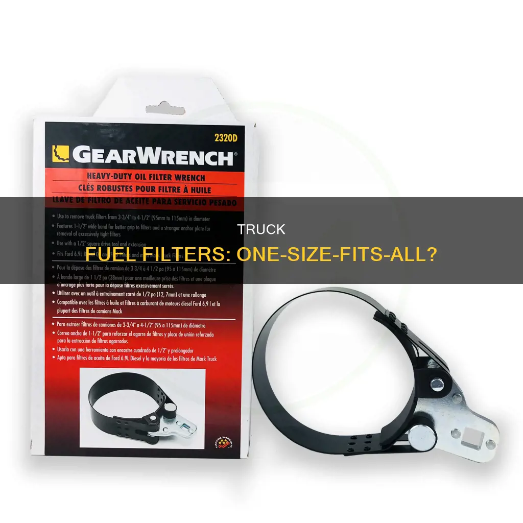 can you use any fuel filter for a truck