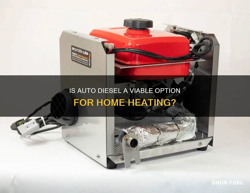 can you use auto diesel for heating fuel