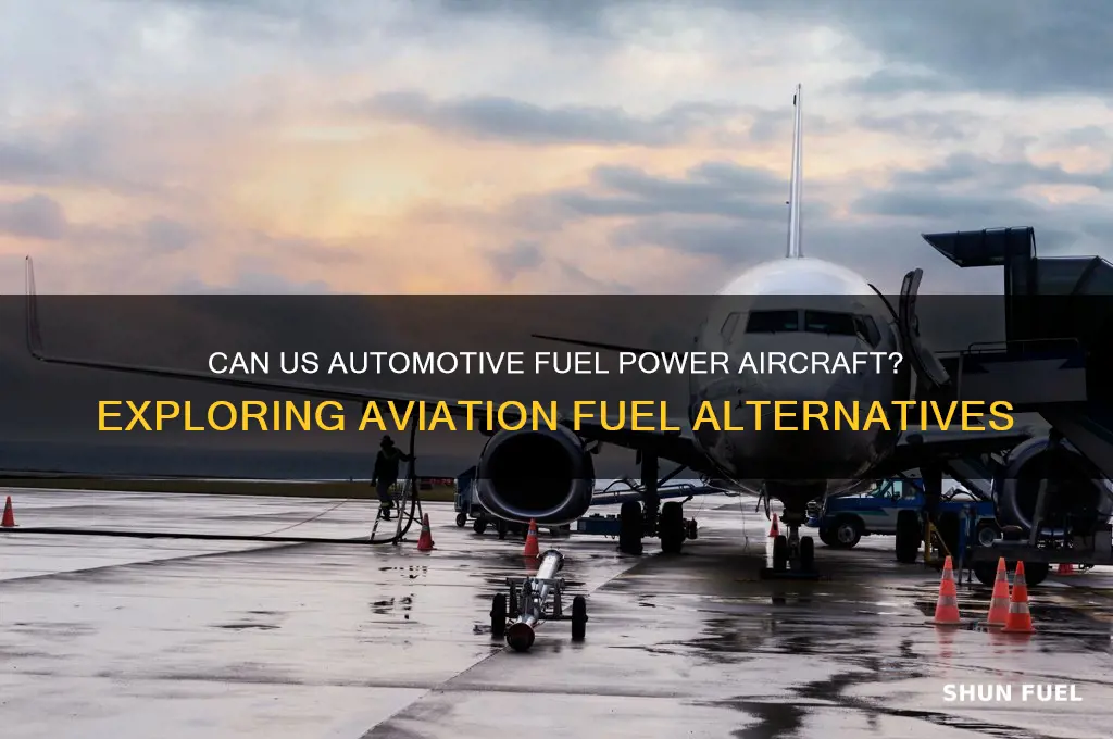 can you use automotive fuel in the usa for aircraft