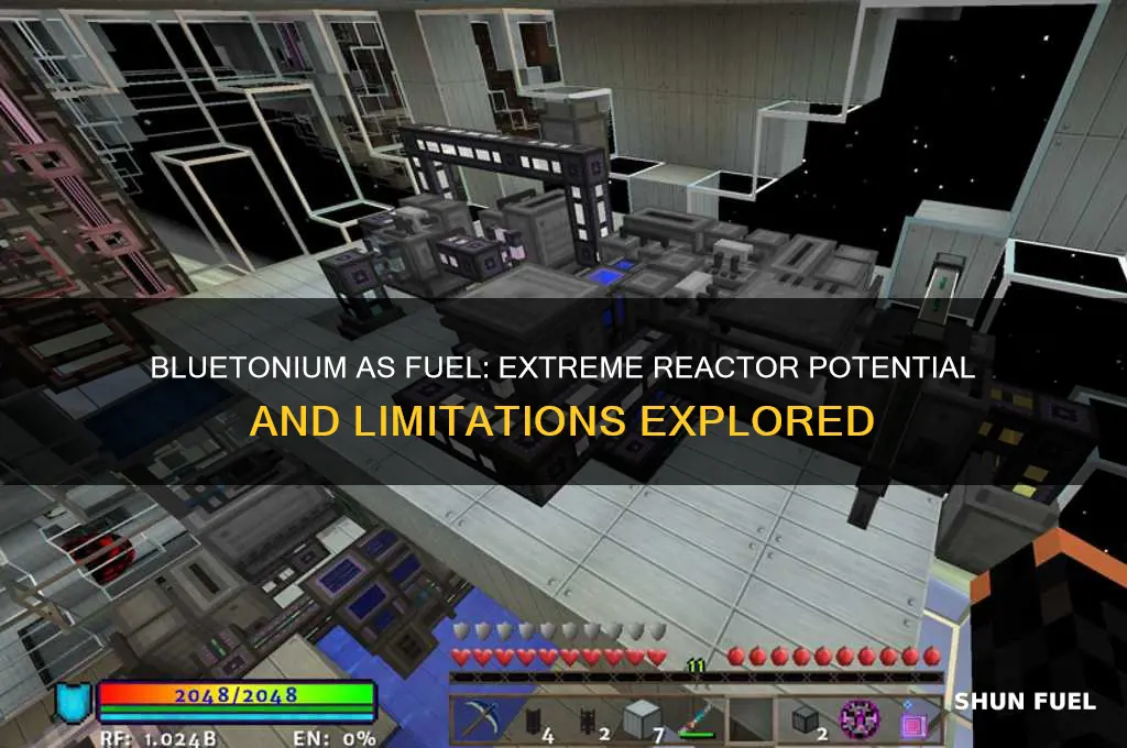 can you use bluetonium as fuel extreme reactors