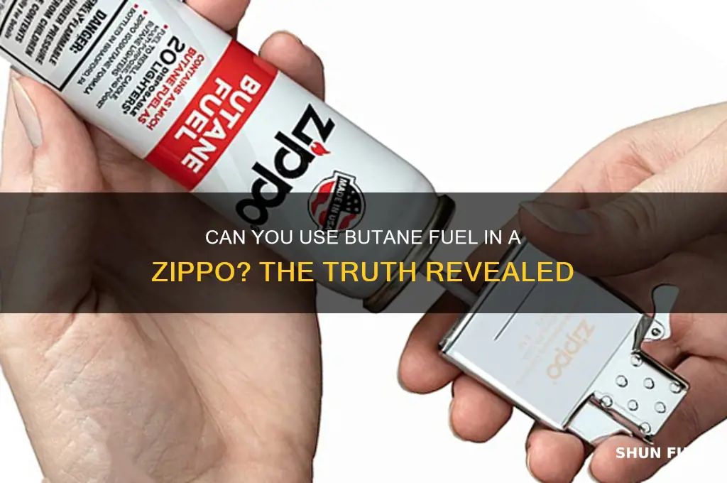 can you use butane fuel in a zippo