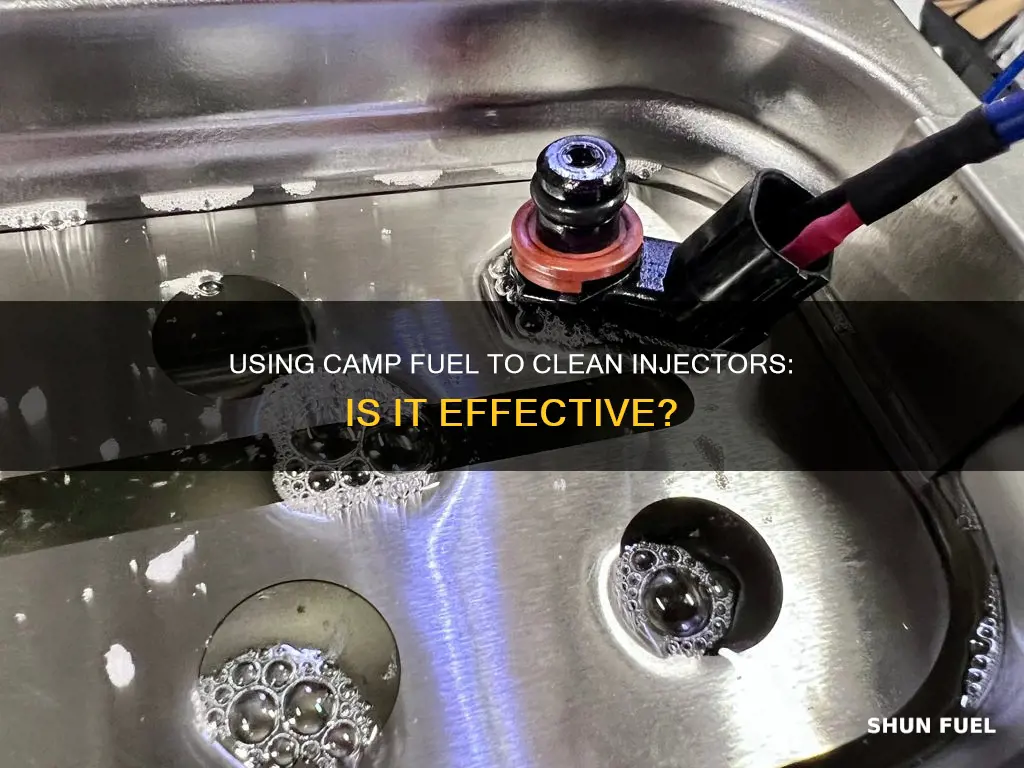 can you use camp fuel to clean injector