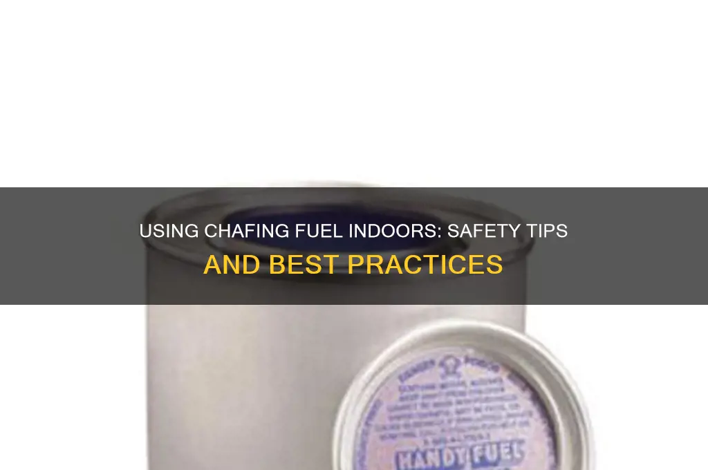 can you use chafing fuel indoors