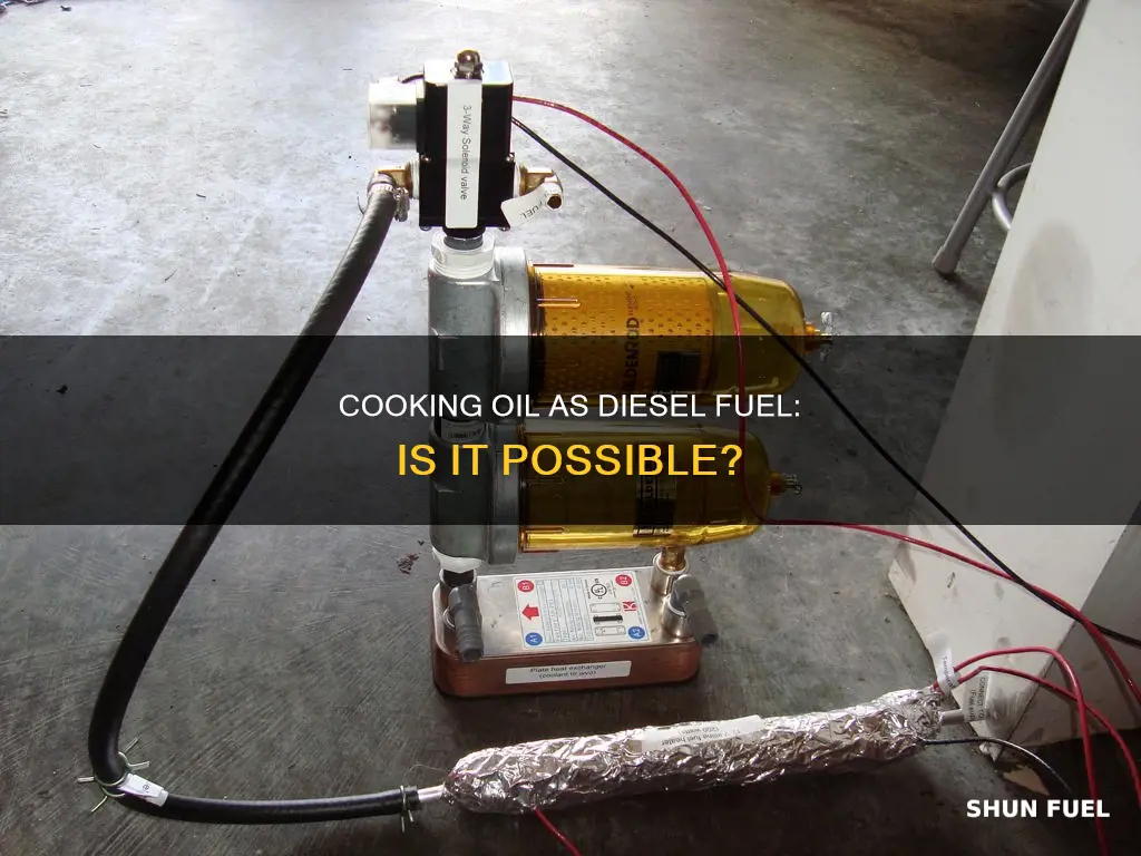 can you use cooking oil for diesel fuel