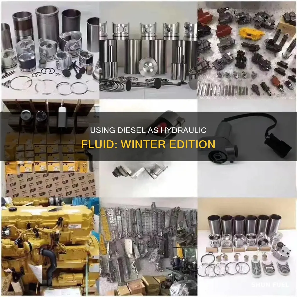 can you use diesel fuel for hydraulic fluid winter