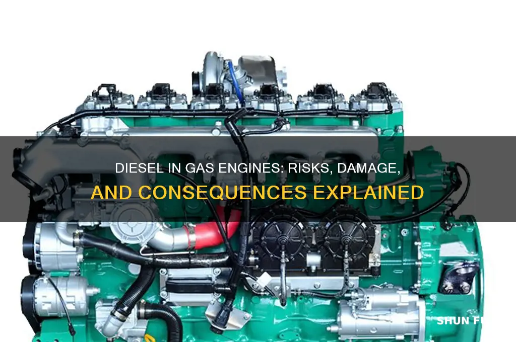 can you use diesel fuel in a gas engine