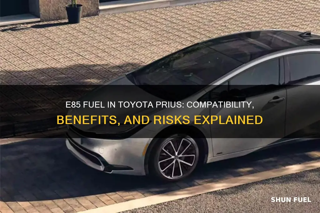 can you use e85 fuel in your toyota prius