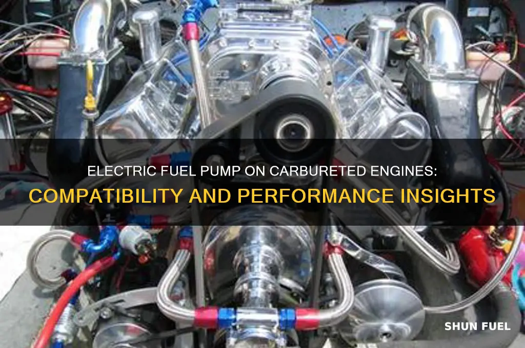 can you use electric fuel pump on carb engine