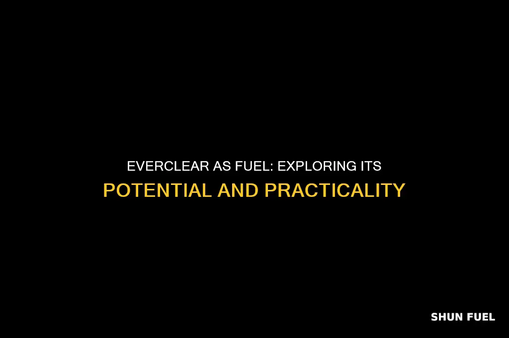 can you use everclear as fuel