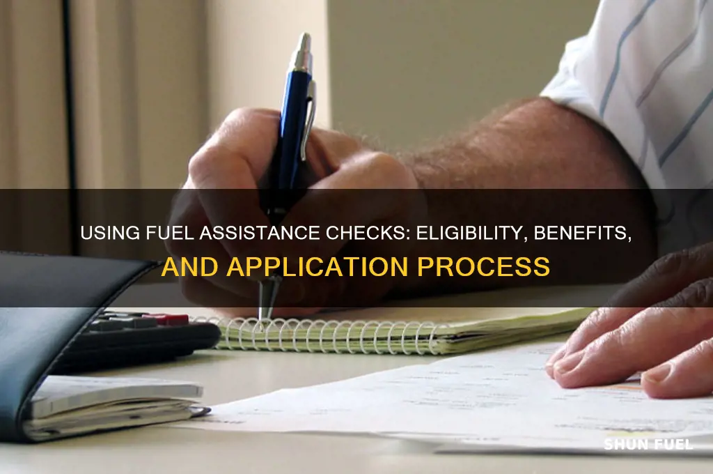 can you use fuel assistance check