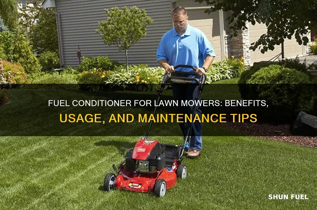 can you use fuel conditioner lawn mower