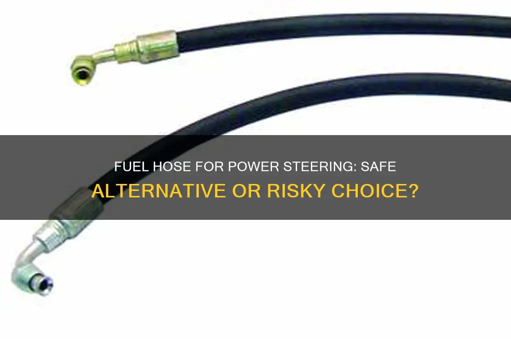 can you use fuel hose for power steering