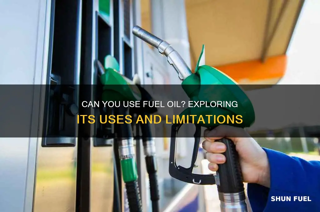 can you use fuel oil