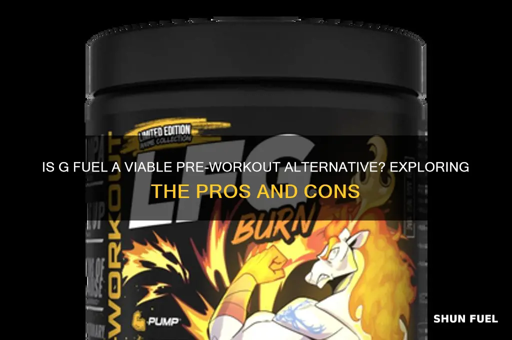 can you use g fuel as pre workout