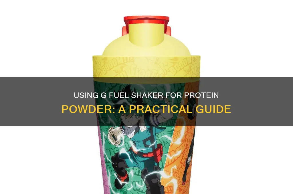 can you use g fuel shaker for protein powder