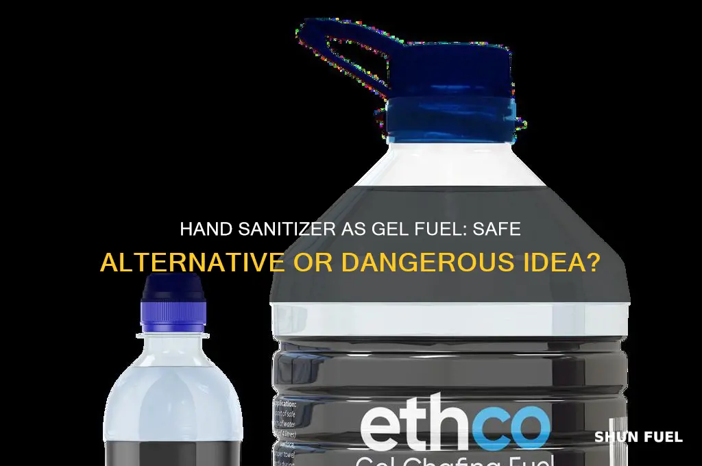 can you use hand sanitizer as gel fuel