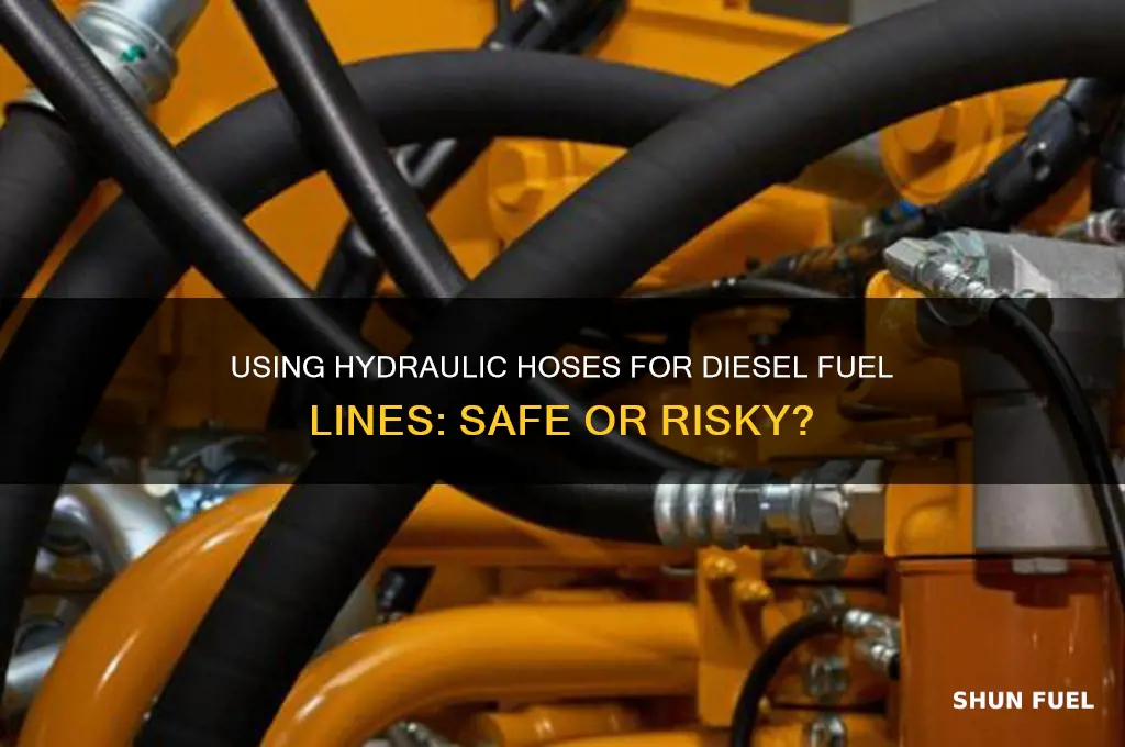can you use hydraulic hose for diesel fuel line