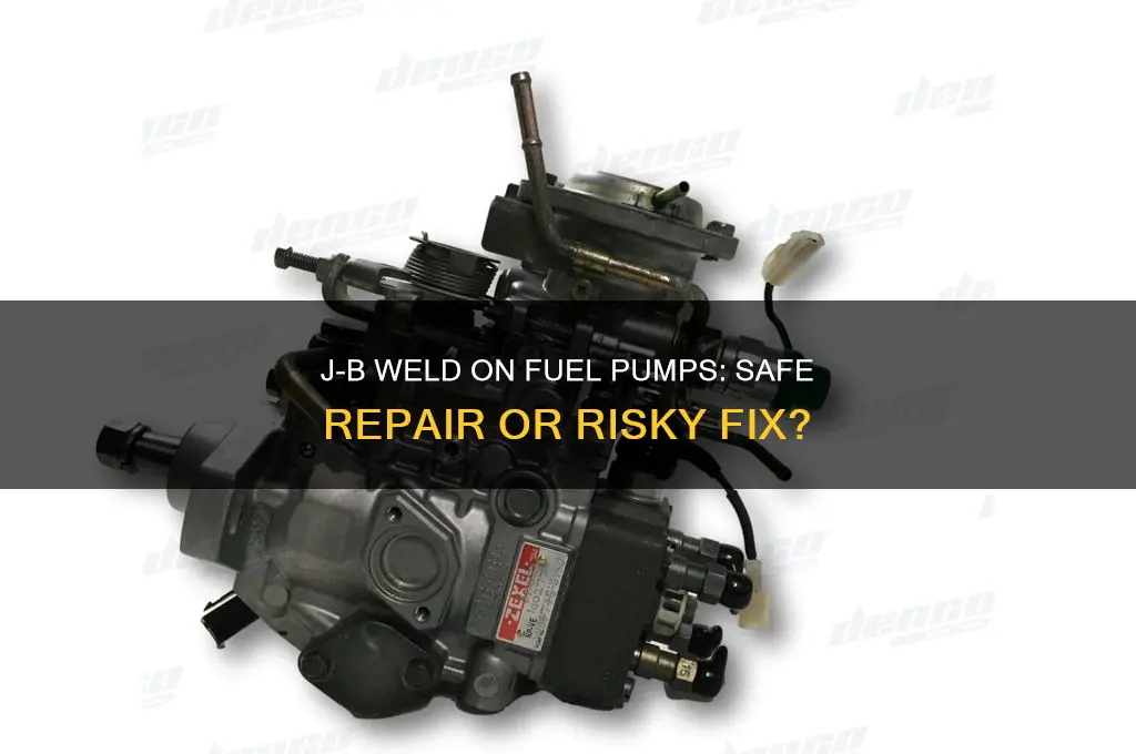 can you use j-b weld on a fuel pump