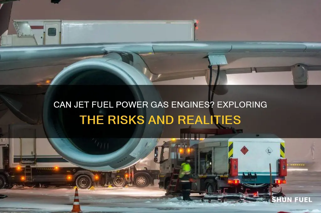 can you use jet fuel in a gas engine