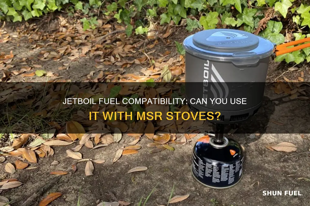 can you use jetboil fuel with msr stove