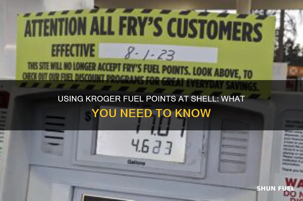 can you use kroger fuel points at shell gas stations