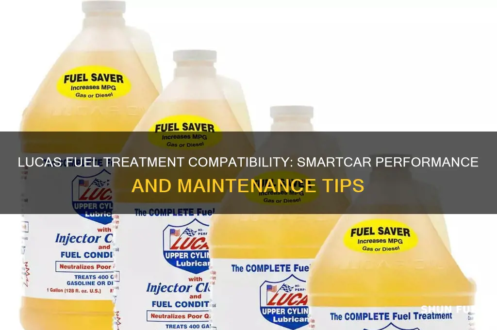 can you use lucas fuel treatment in a smartcar