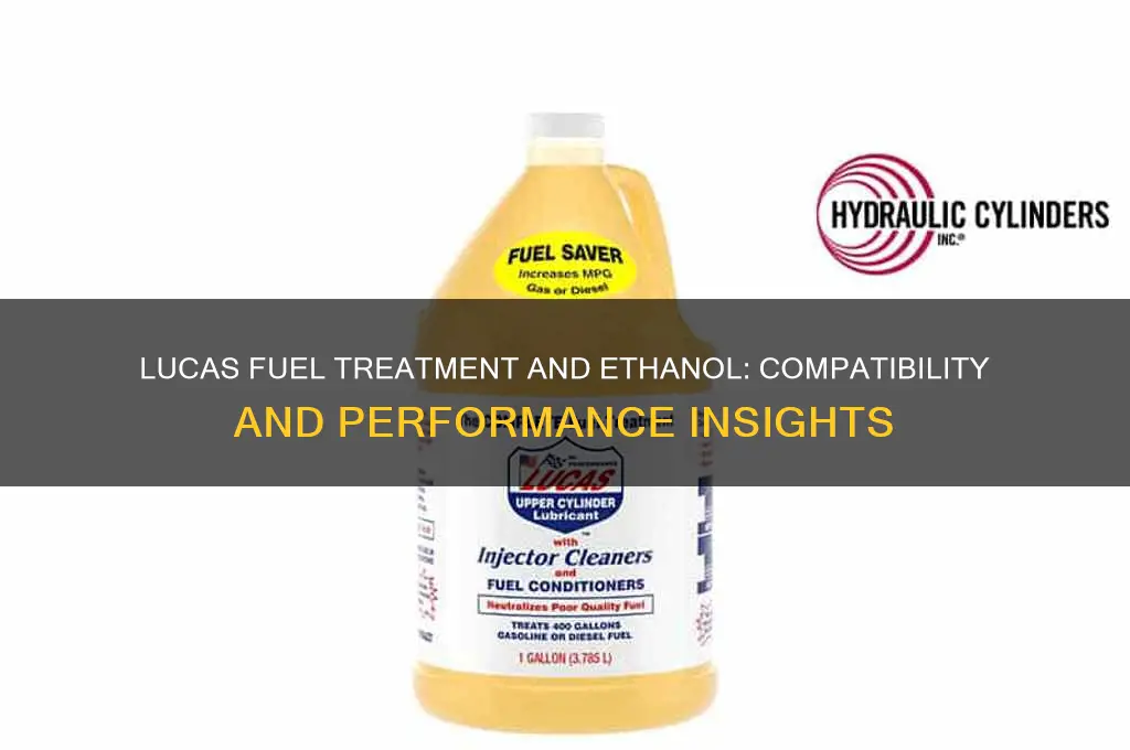 can you use lucas fuel treatment with etha