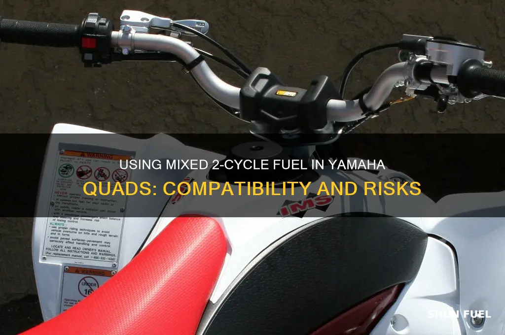 can you use mixed 2 cycle fuel for yamaha quad