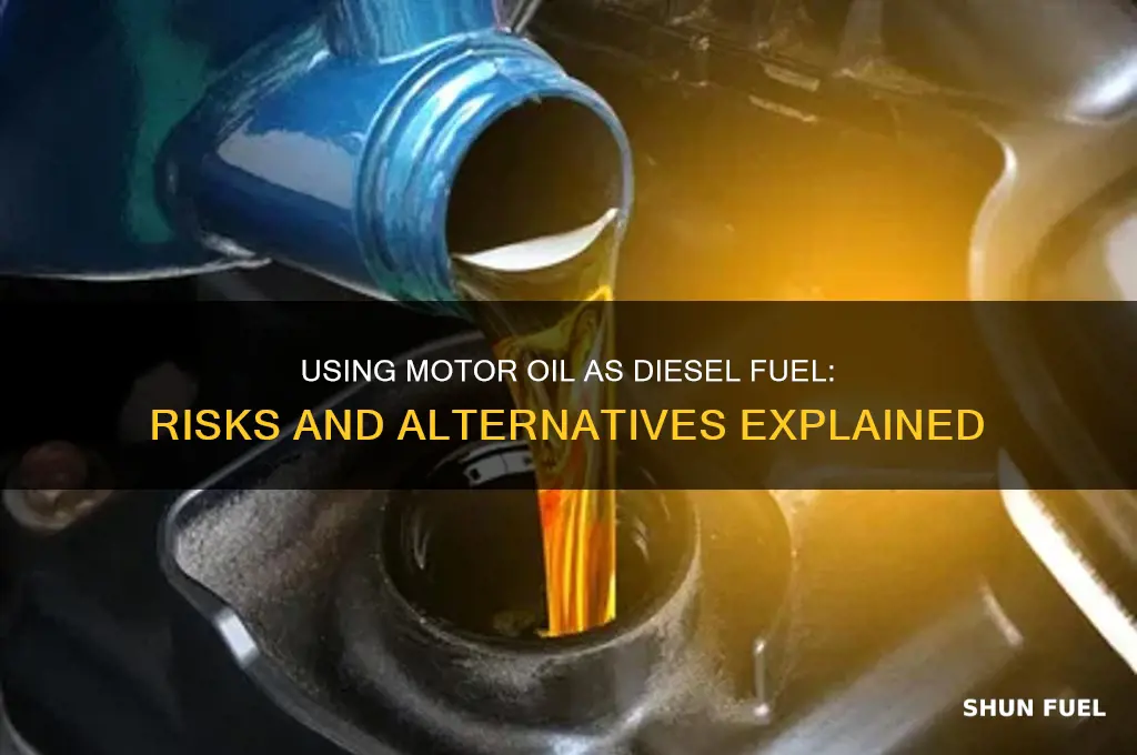 can you use motor oil for fuel in a diesel
