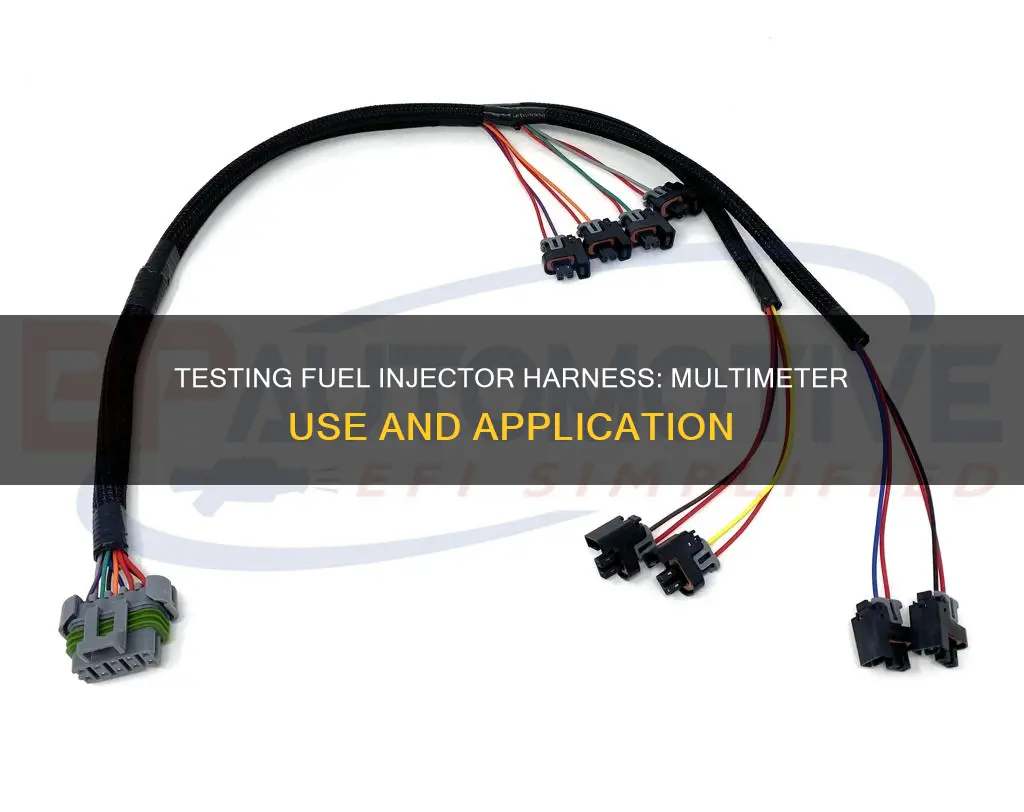 can you use multimeter to check your fuel injector harness