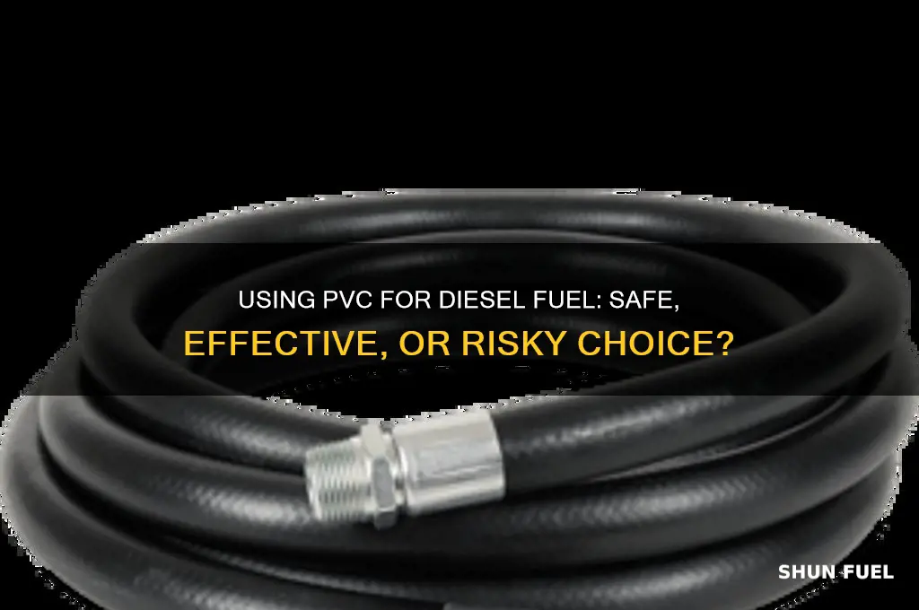 can you use pvc for diesel fuel