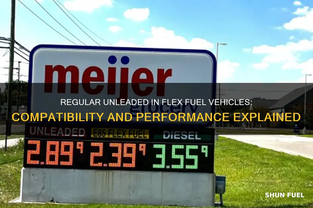 can you use regular unleaded in a flex fuel vehicle