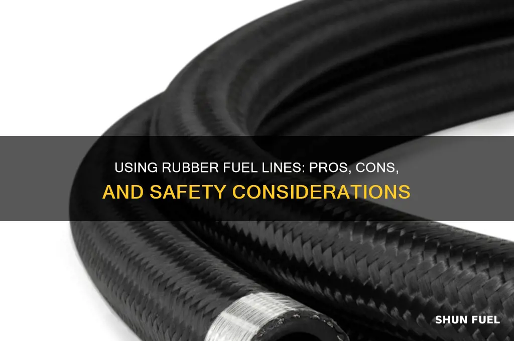 can you use rubber fuel line