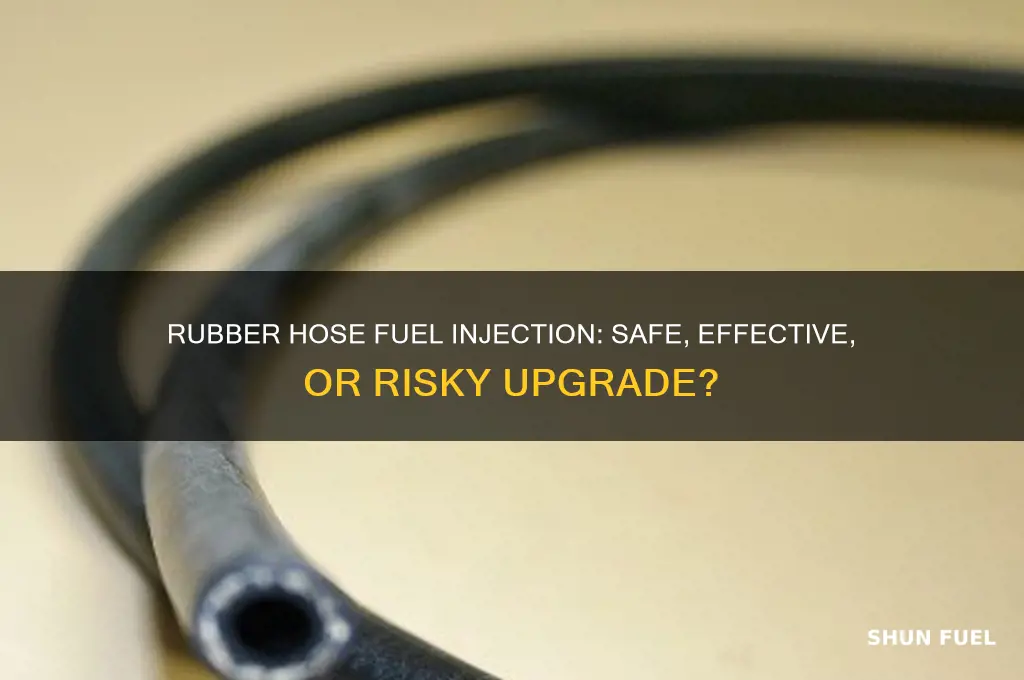 can you use rubber hose fuel injection