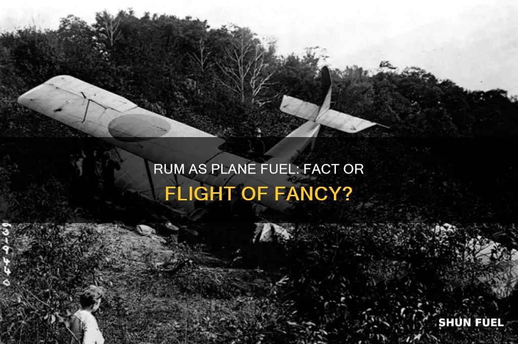 can you use rum as plane fuel