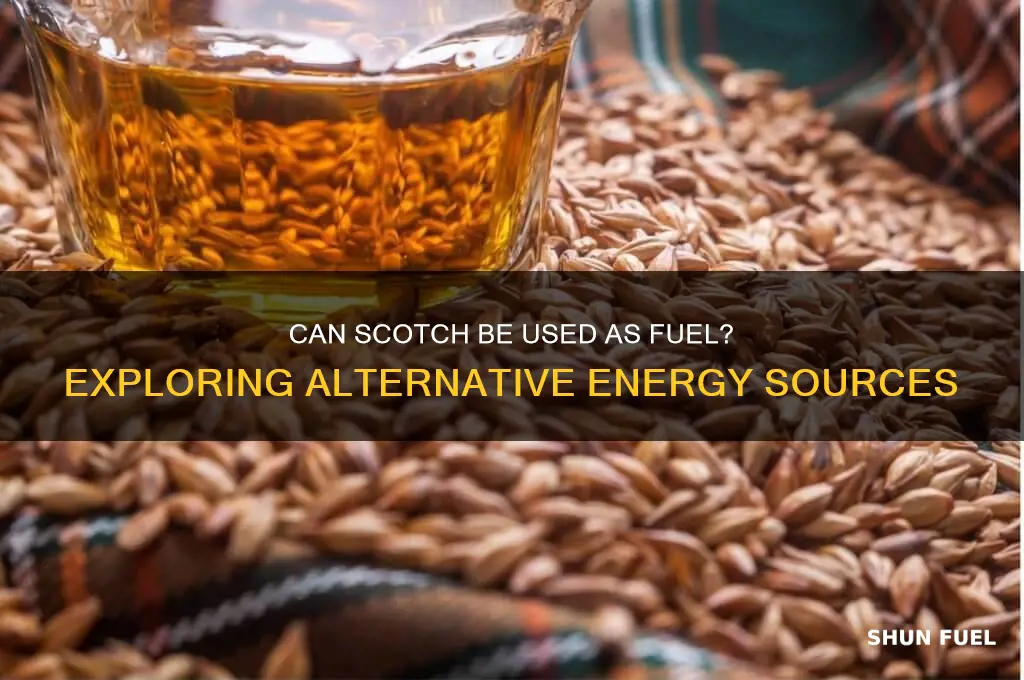 can you use scotch as fuel
