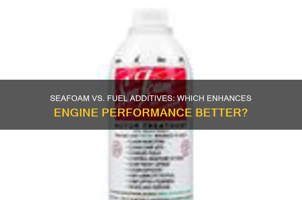 can you use seafoam and fuel additive