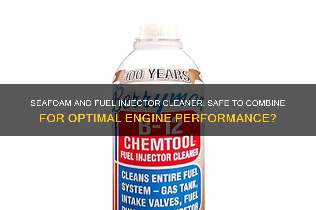 can you use seafoam and fuel injector cleaner together
