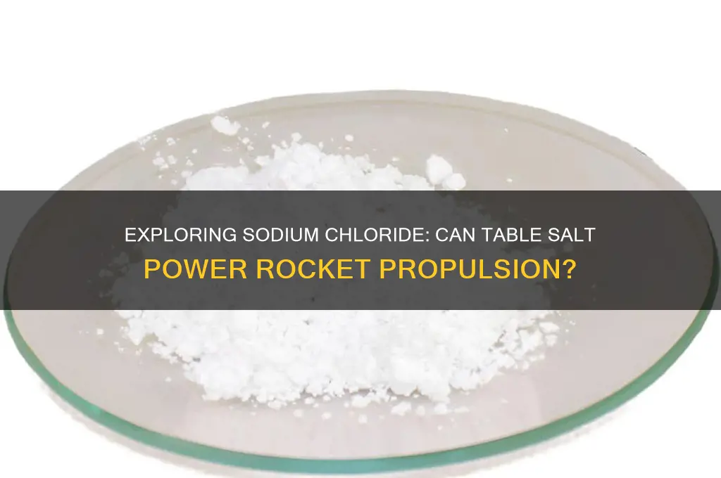can you use sodium chloride as rocket fuel