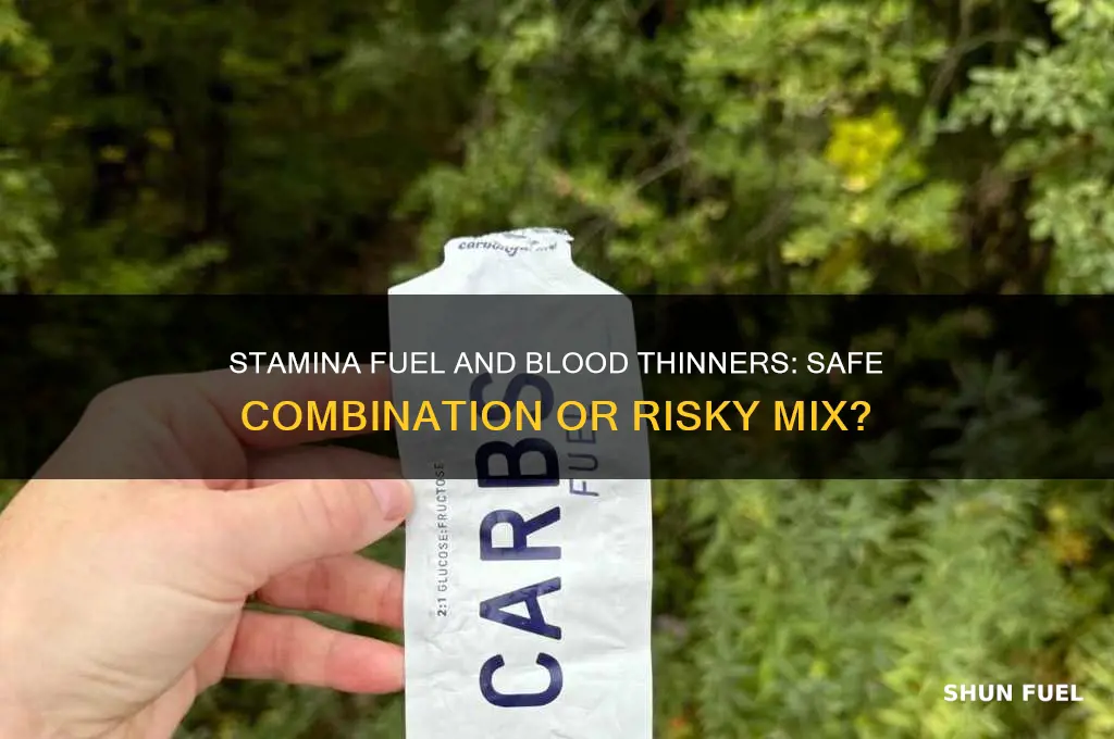 can you use stamina fuel with blood thinner