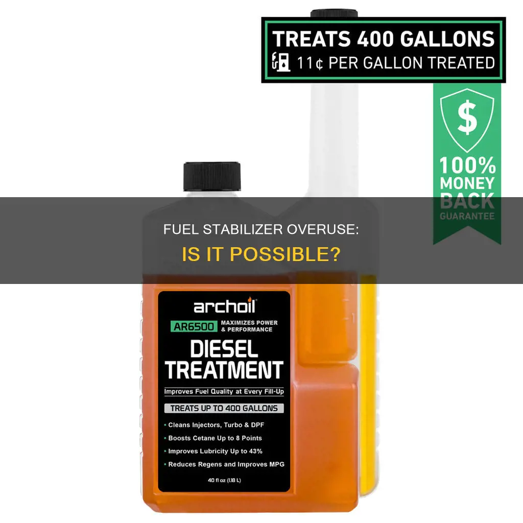 can you use to much sta-bil fuel stabilizer