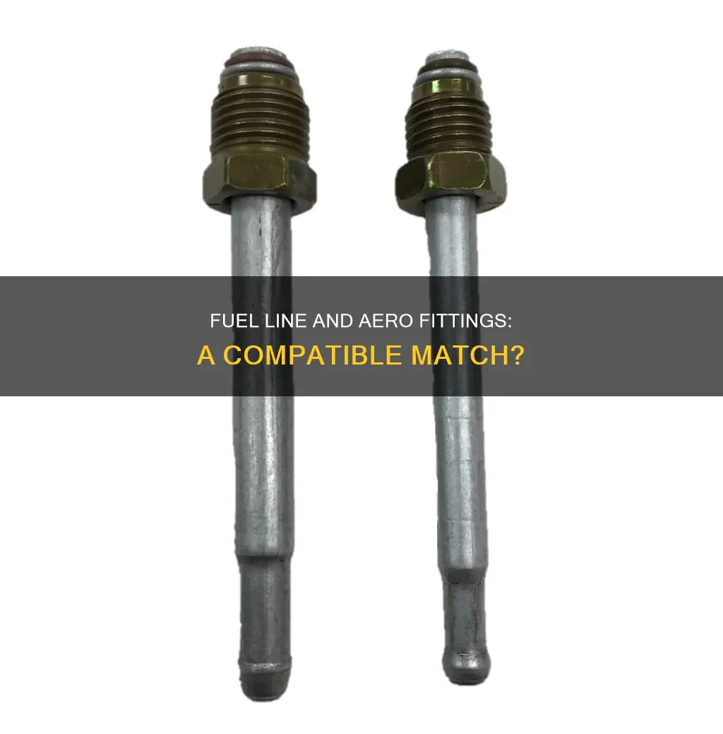 can you use unbraided fuel line with aero fittings