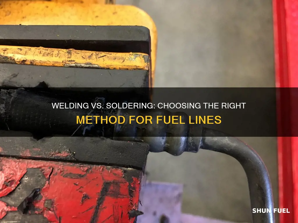 can you weld or solder a fuel line