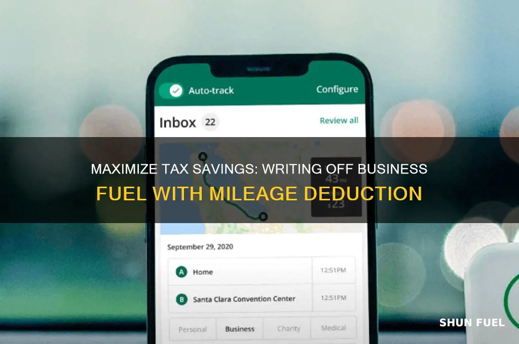 can you write off business fuel if using mileage deduction