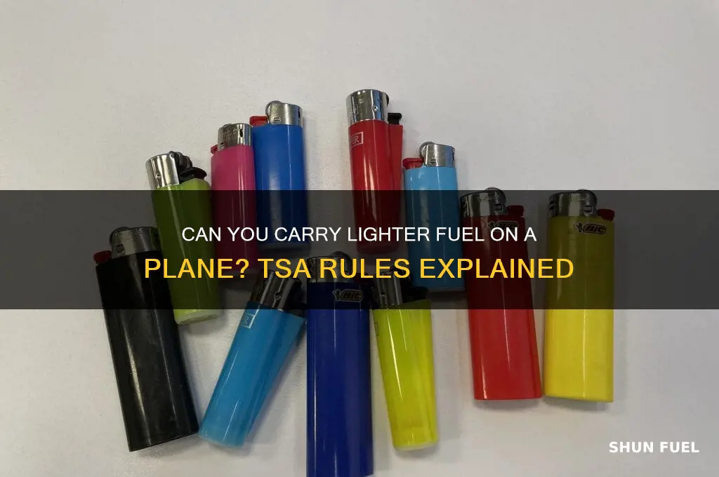 can you you take lighter fuel on a plane