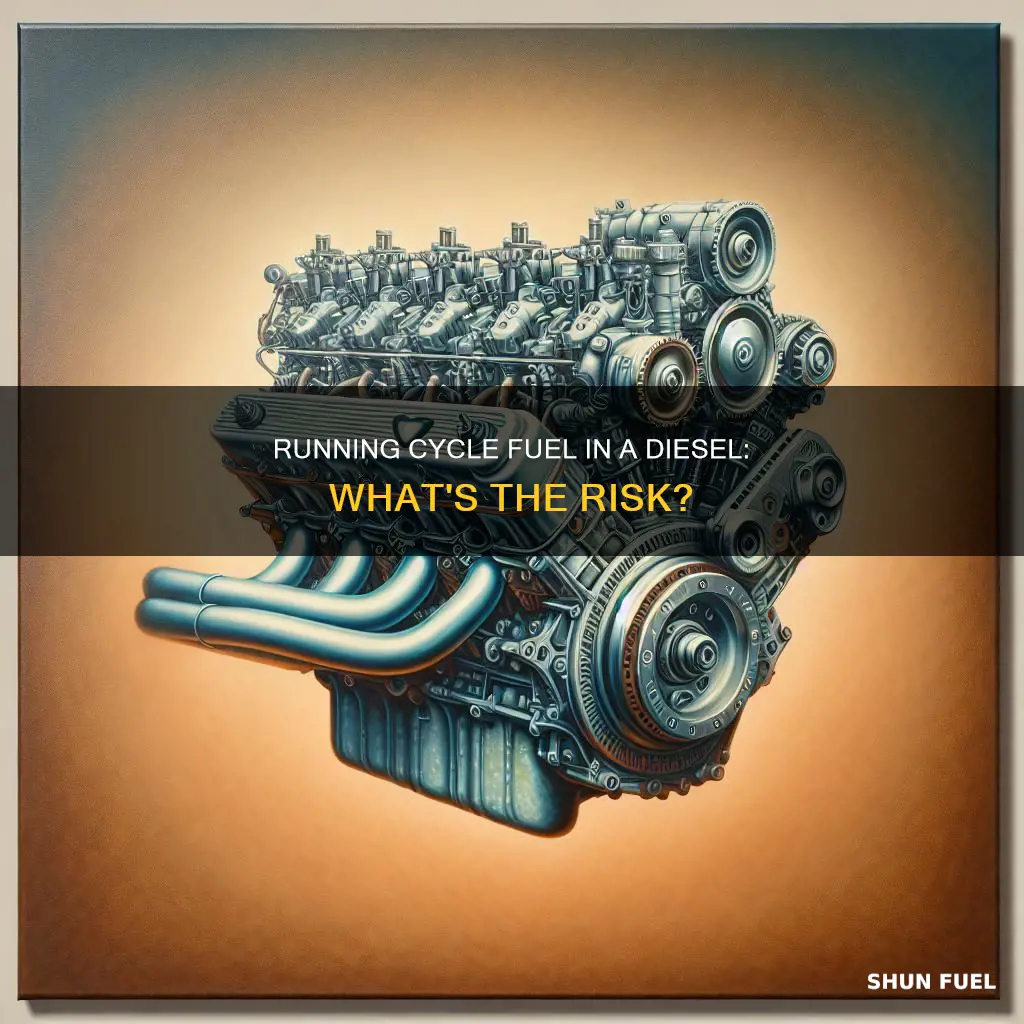 can your run 2 cycle fuel in a diesel