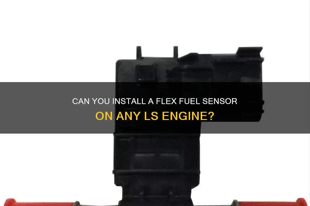 can yoy put flex fuel sensor on any ls