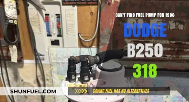 Where to Find a Fuel Pump for 1986 Dodge B250 318