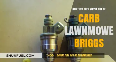 How to Remove Stuck Fuel Nipple from Briggs Lawnmower Carburetor