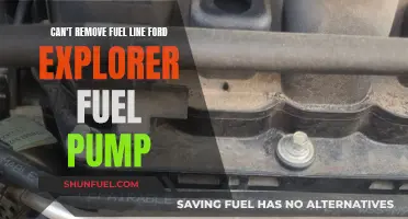 Ford Explorer Fuel Line: Stuck on Removal